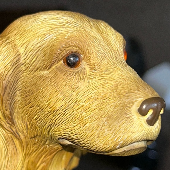 Vintage George Good Golden Retriever Resin 80's Made in Taiwan - Picture 6 of 7